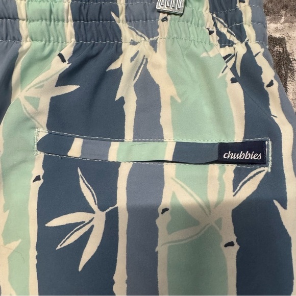 Chubbies Board Shorts 5.5'' Classic Swim Trunks Tropical Print blue green - Picture 9 of 9